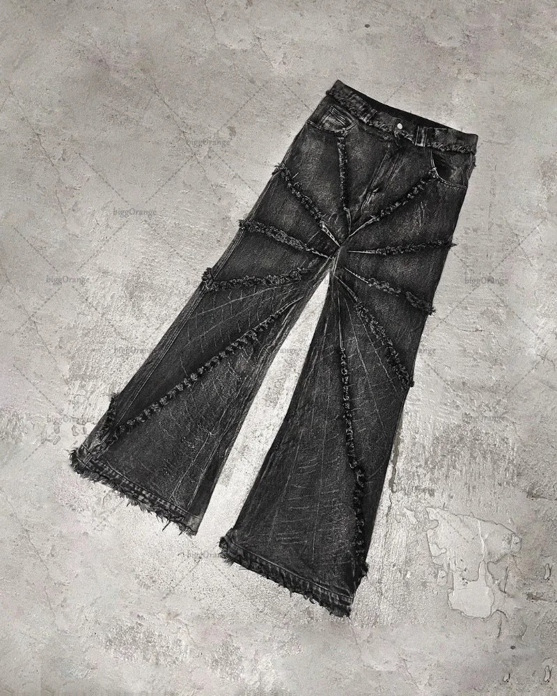 destroyed spider web jeans MEY®